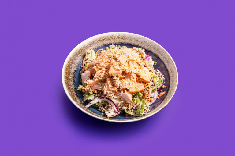 trgani losos na<br /> kvinoja salati